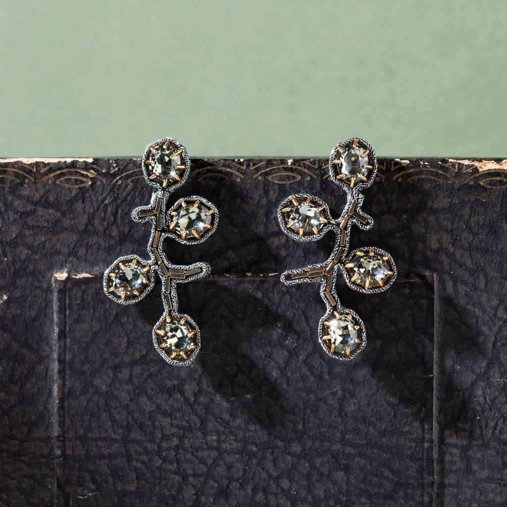 MORA ruthenium earrings