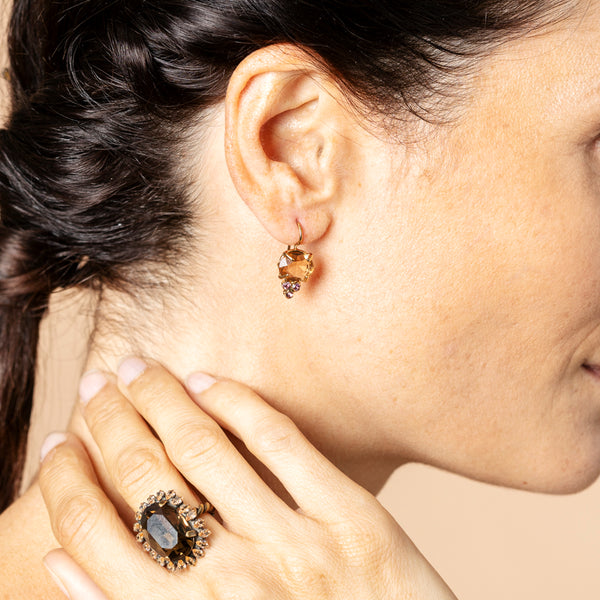 MALVA amber earrings