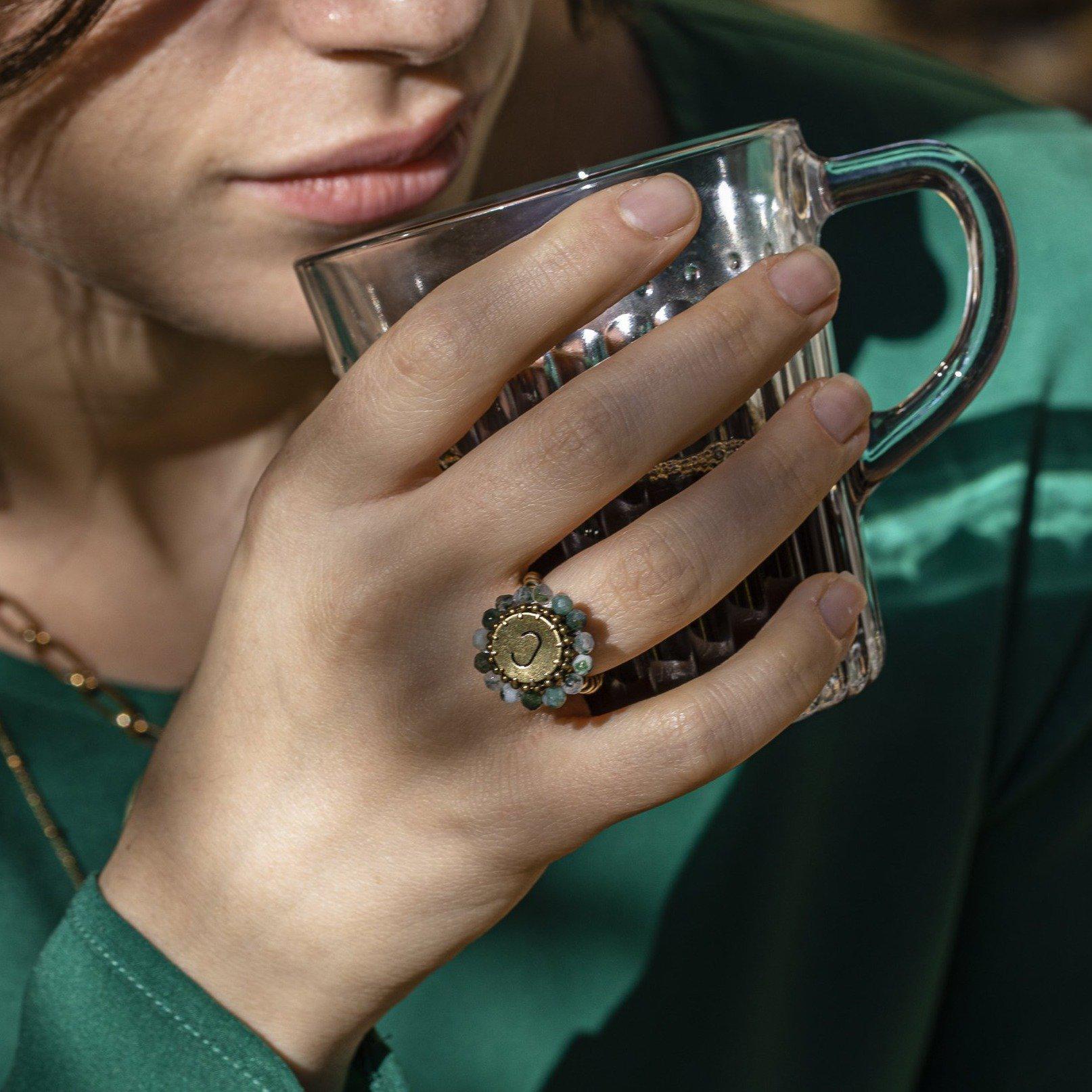 Lettera anello regolabile-Tataborello-Tataborello