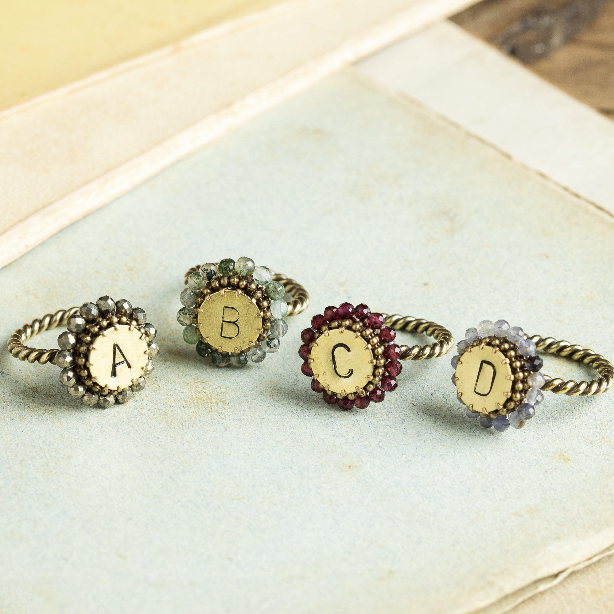 Lettera anello regolabile-Tataborello-Tataborello