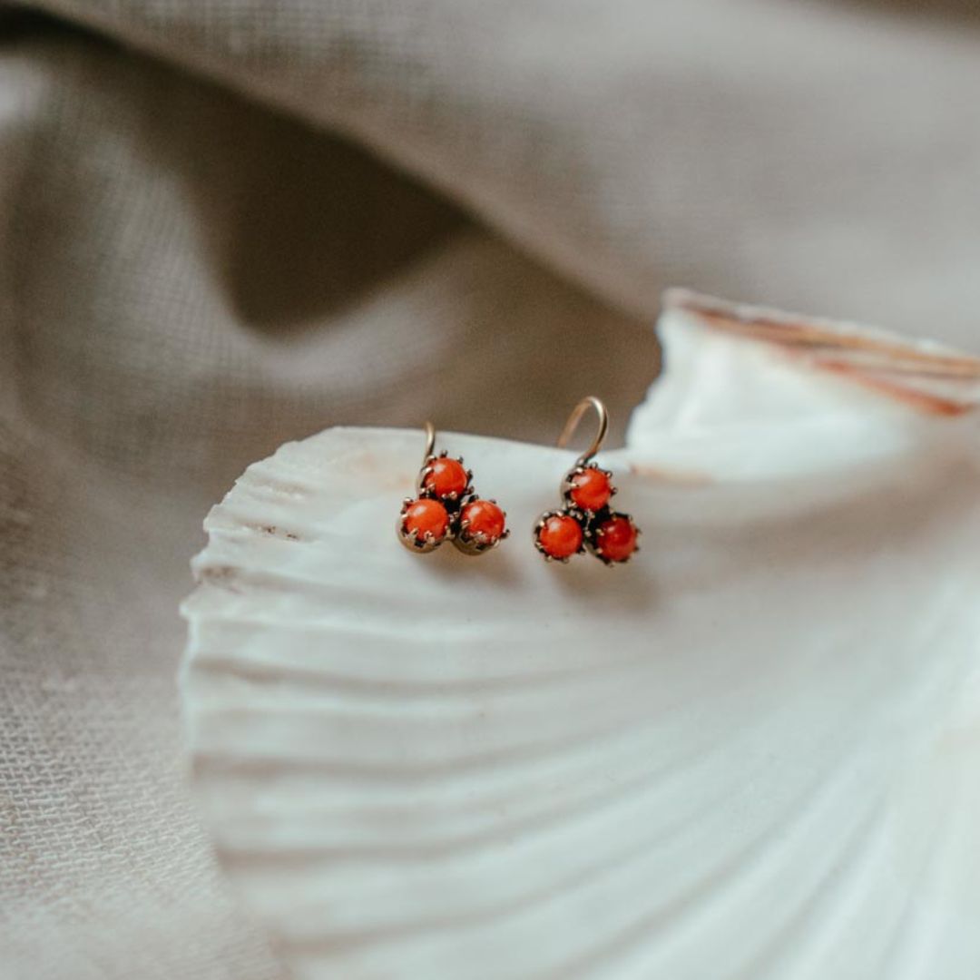 LAME' orecchini corallo