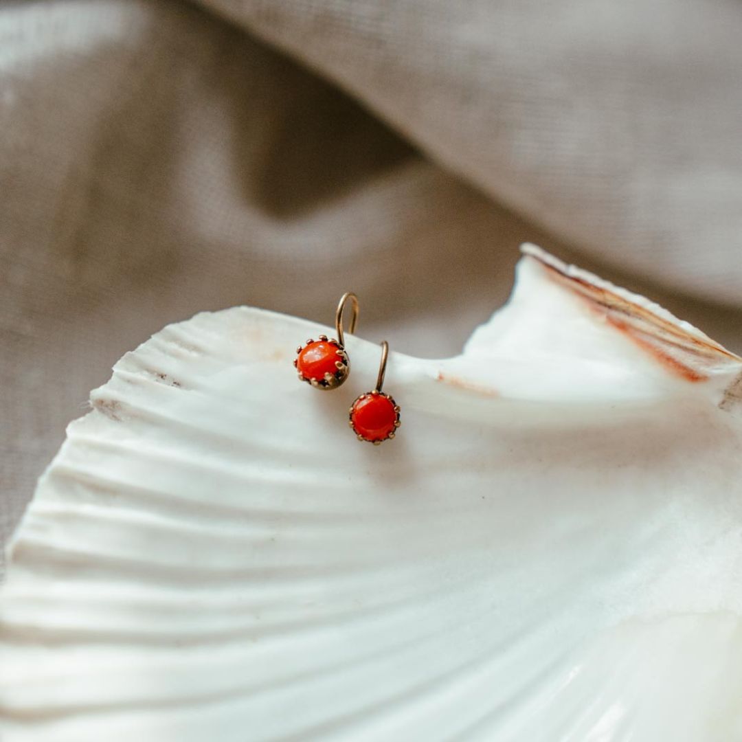 TULLE orecchini corallo