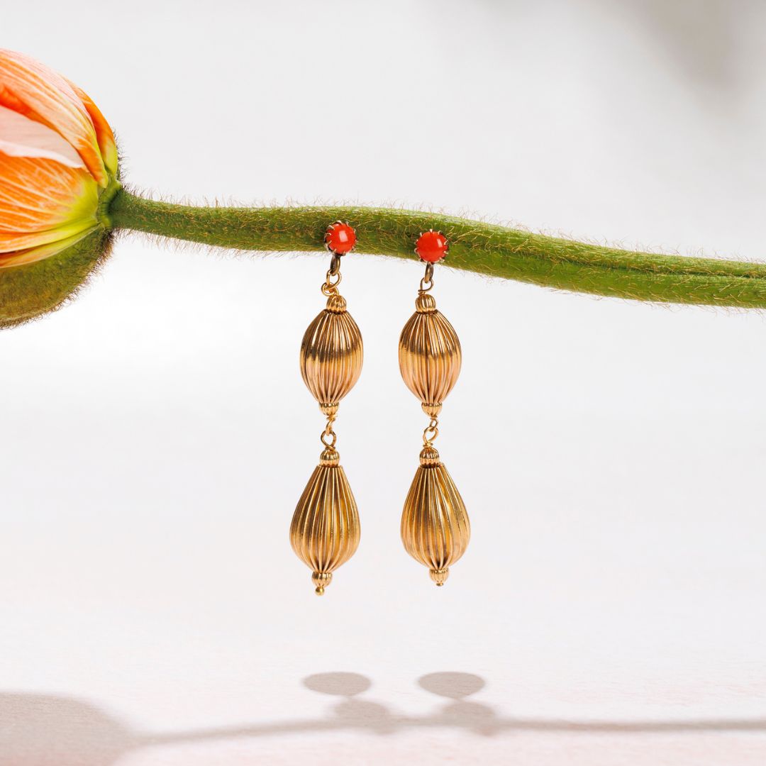 NAIROBI orecchini CORALLO