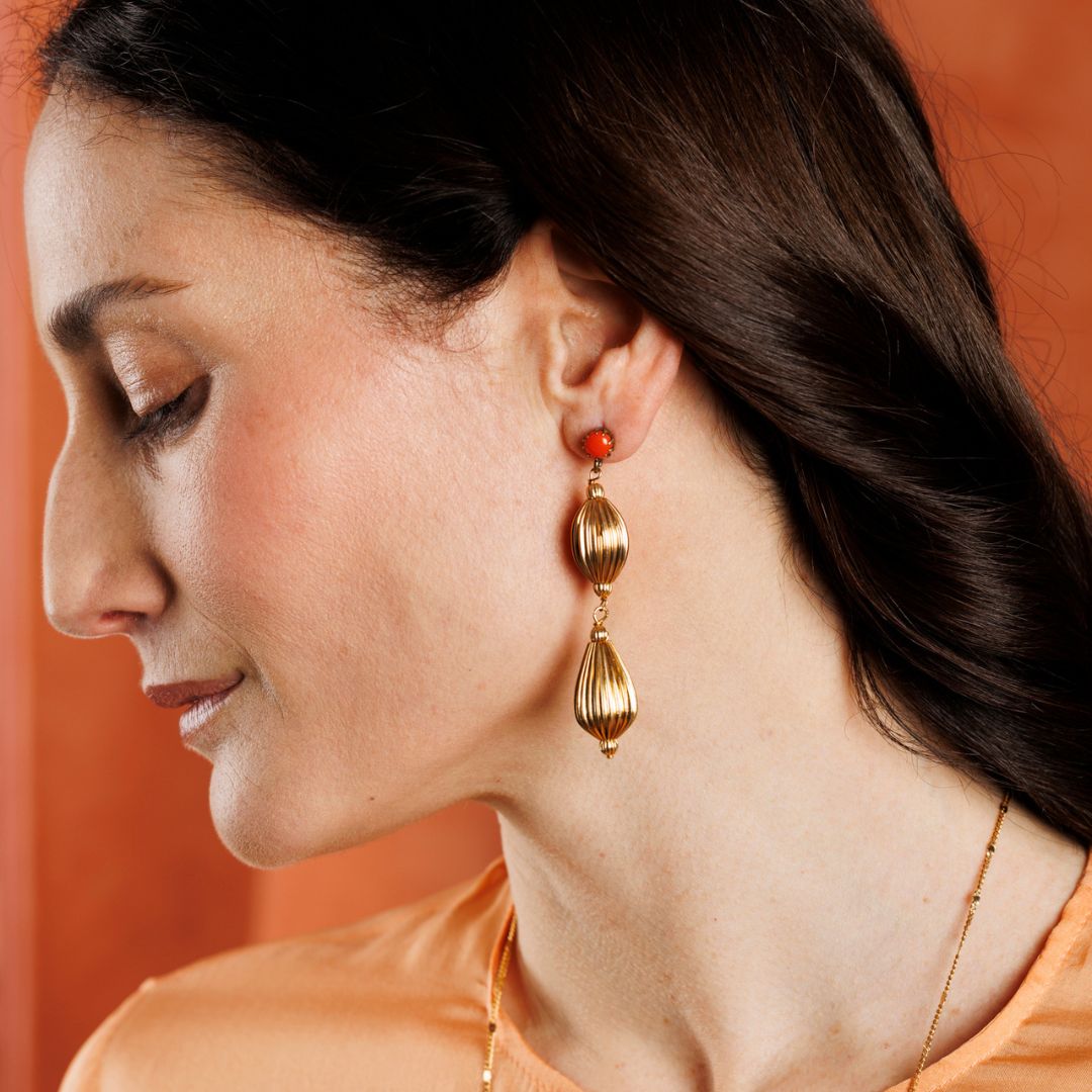 NAIROBI orecchini CORALLO