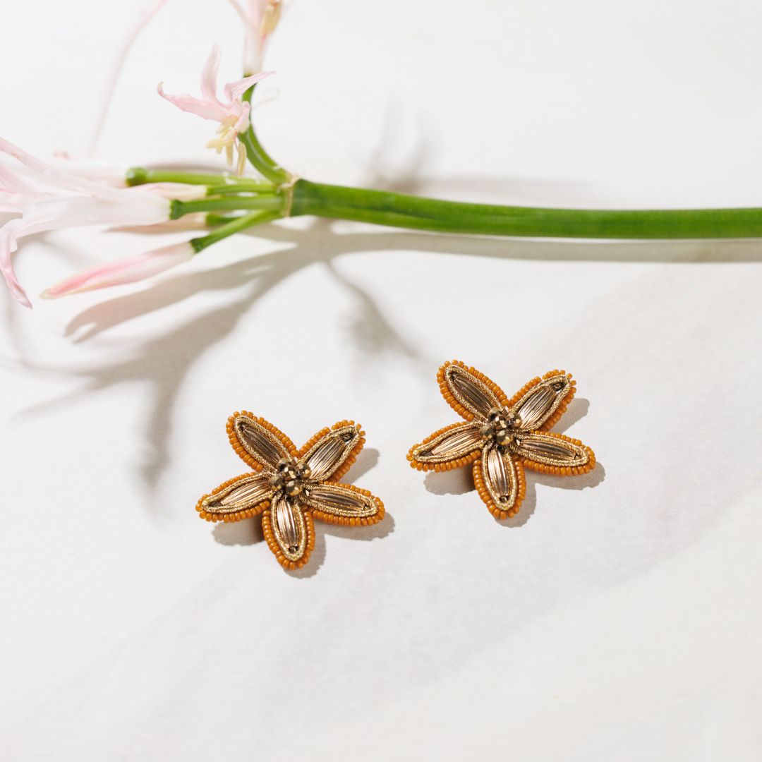 BALI earrings MUSTARD
