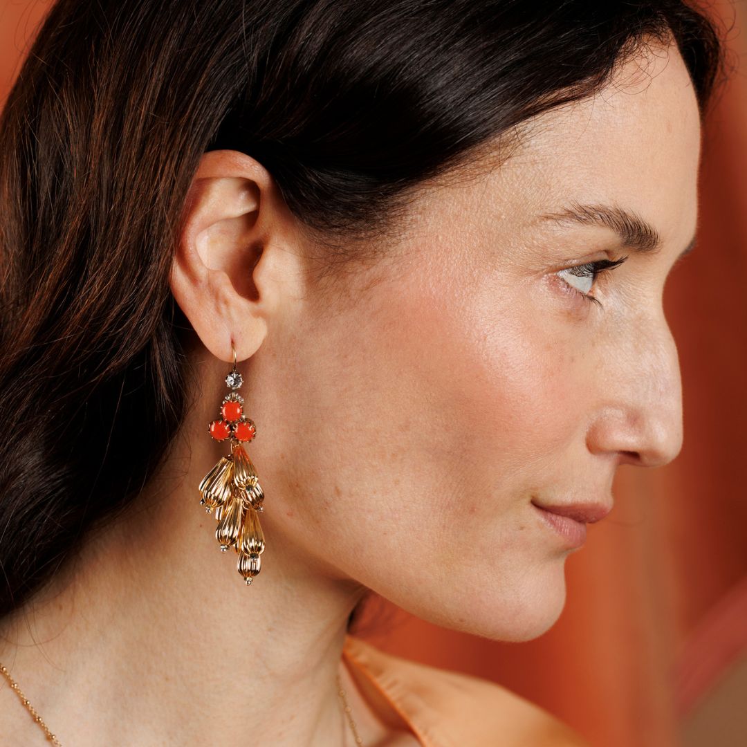 SAFI orecchini CORALLO