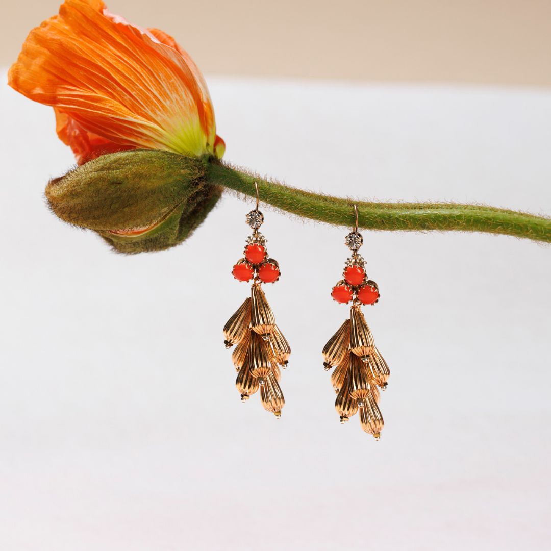 SAFI orecchini CORALLO