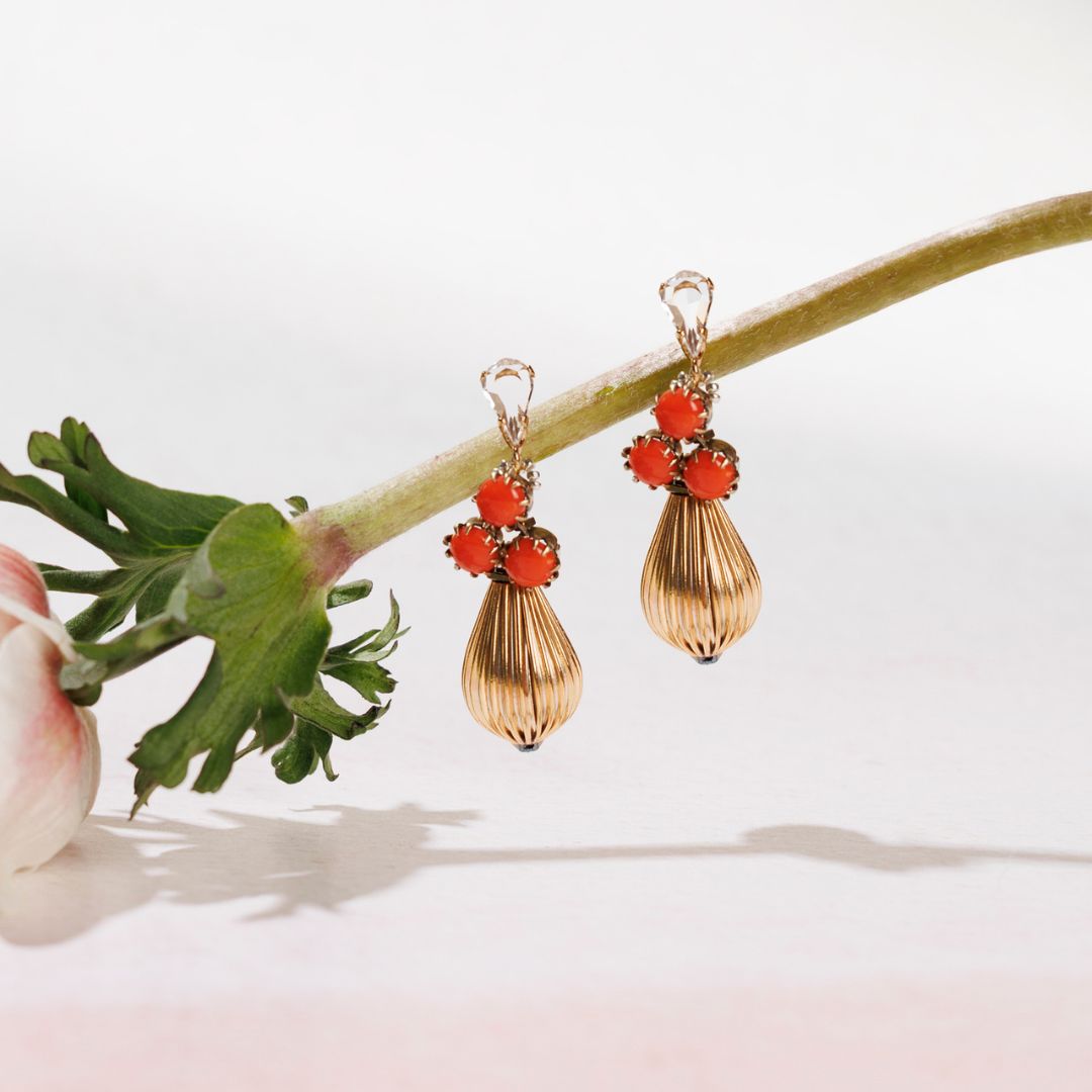 MUMBAI orecchini CORALLO