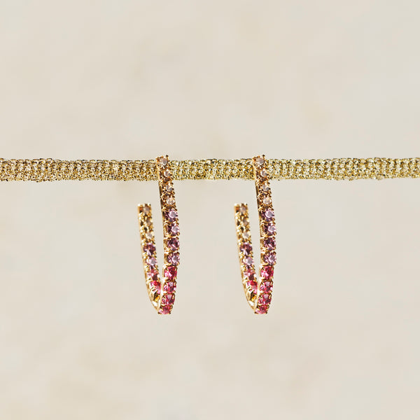 MINT beige and pink earrings