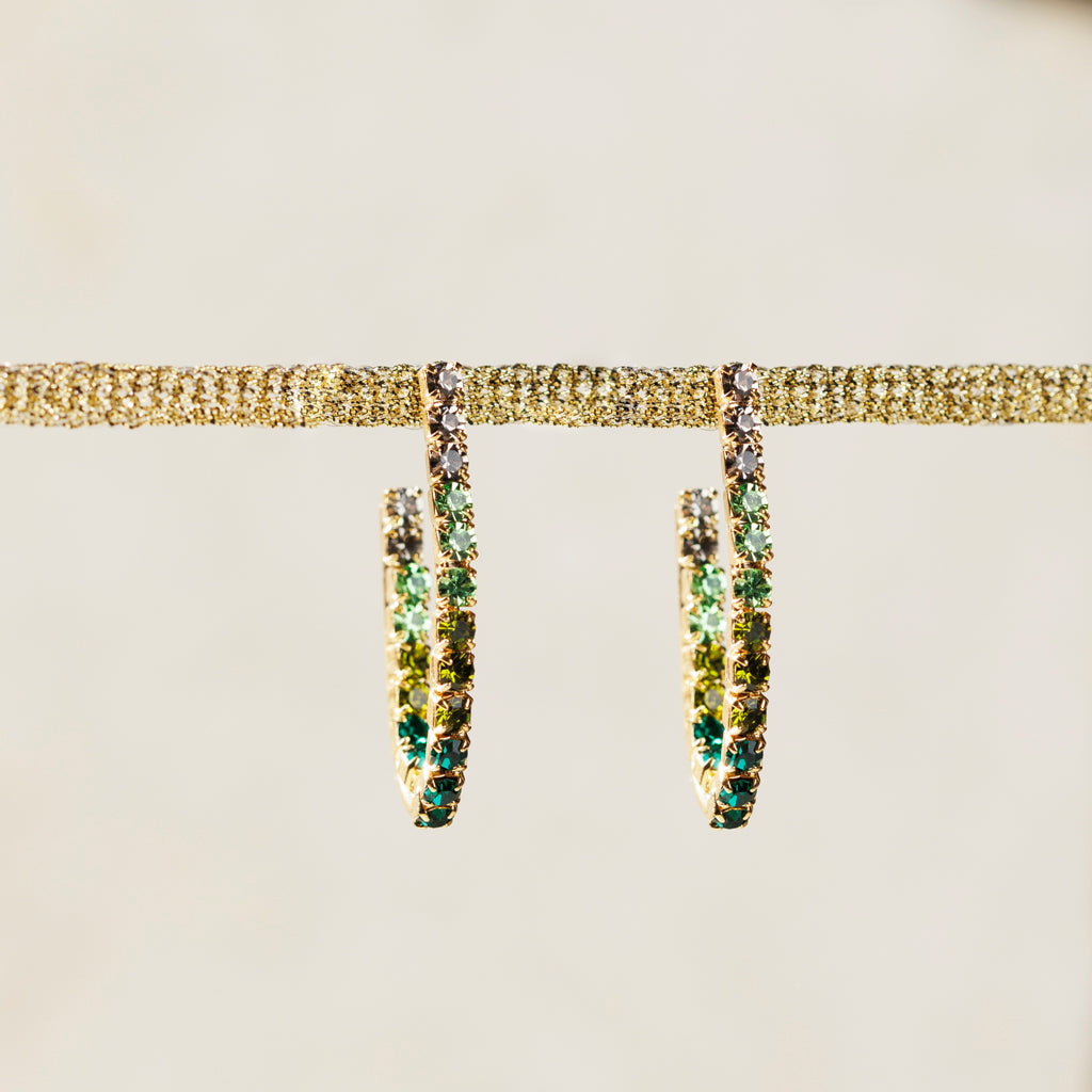 MINT green shaded earrings