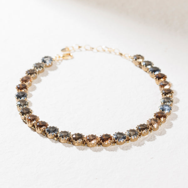 APOLLONIA gray and amber necklace