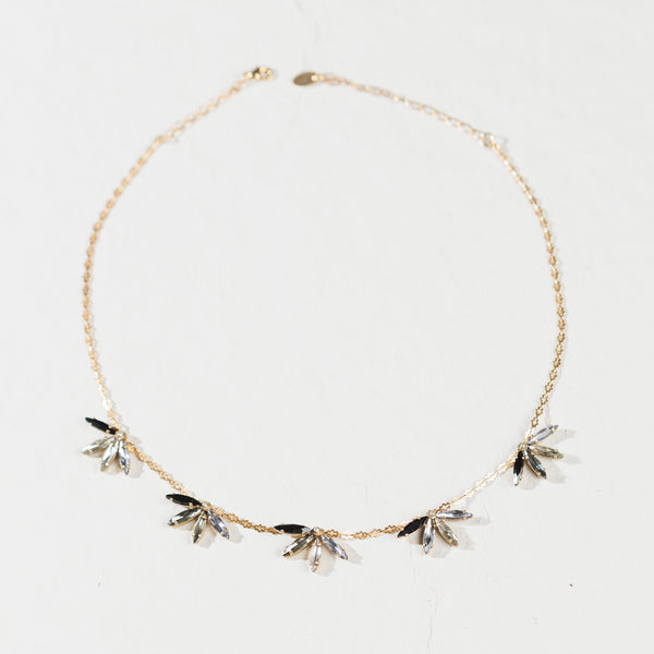 PIUMA collana grigio nero