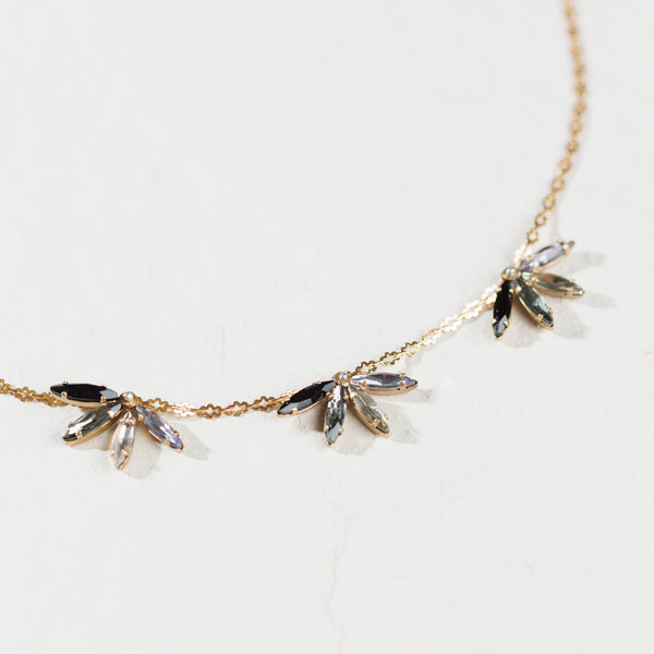 PIUMA collana grigio nero