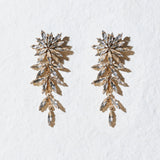 FEATHER SHINING CRYSTAL EARRINGS