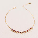 LILY OF THE LILY GARNET necklace