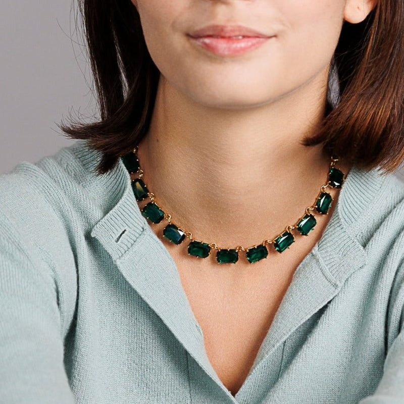 SAVINA emerald necklace