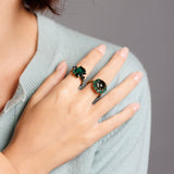 SAVINA anello smeraldo