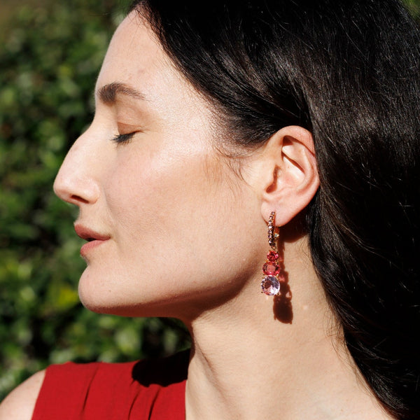 CARDO raspberry earrings