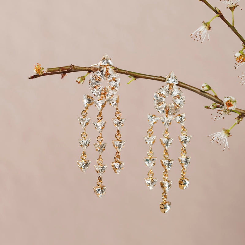 ASIA crystal earrings NEW!