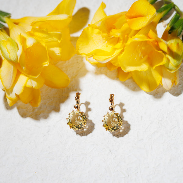 APOLLONIA lemon earrings NEW