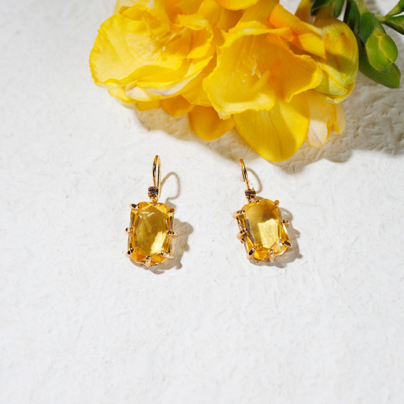 BIANCA lemon earrings