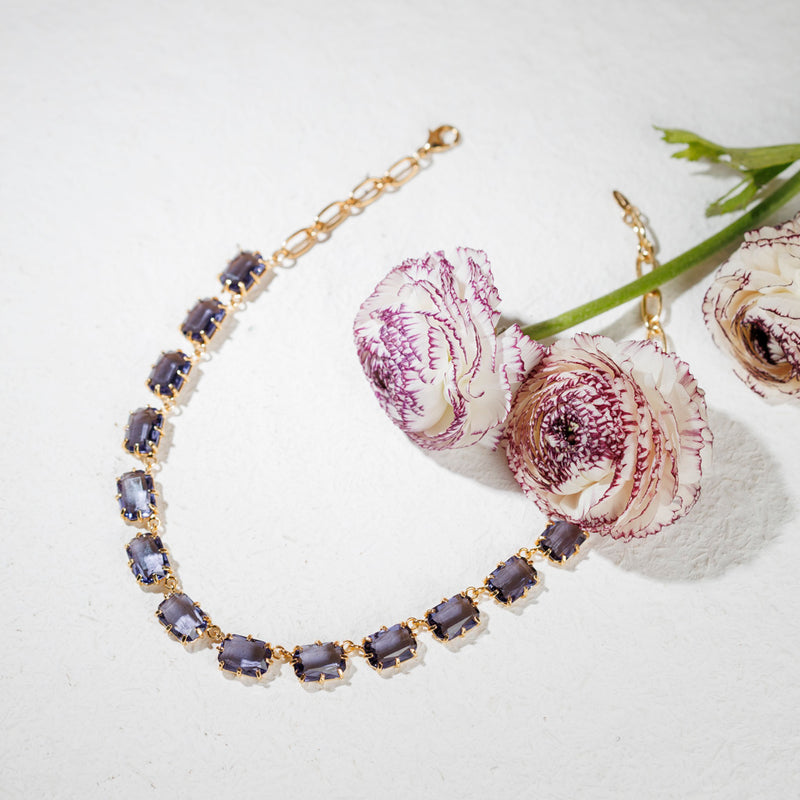 SAVINA lavender necklace