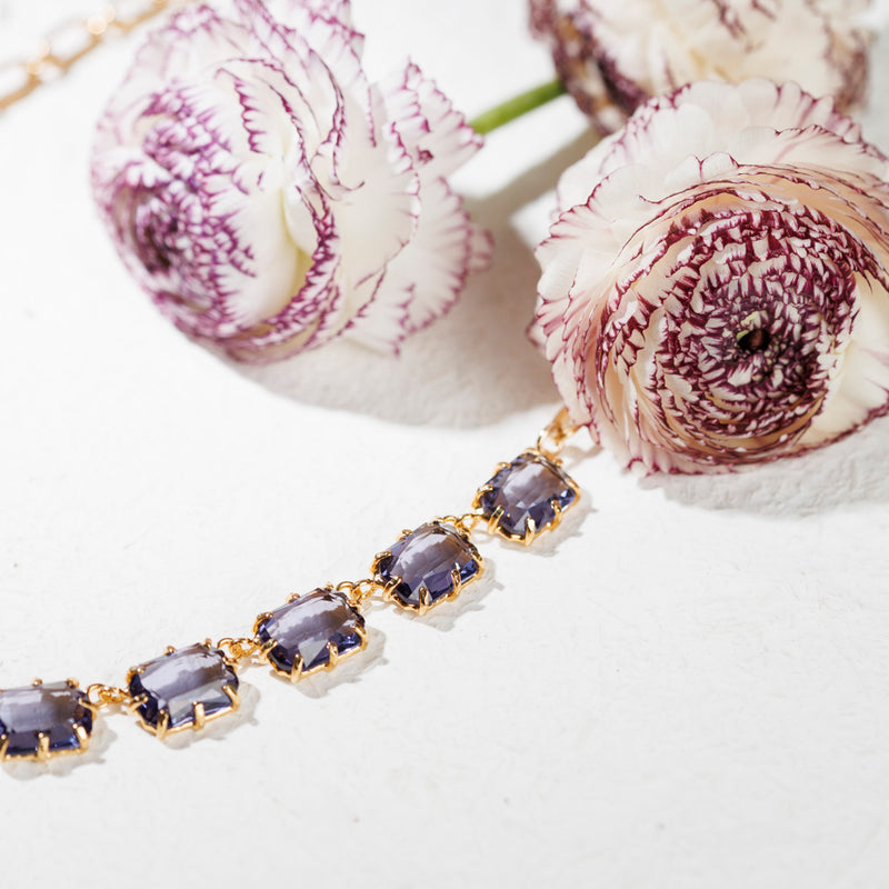 SAVINA lavender necklace