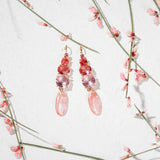 LUISA raspberry earrings