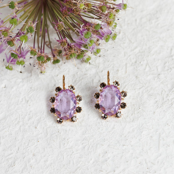 GRAZIA lilac earrings