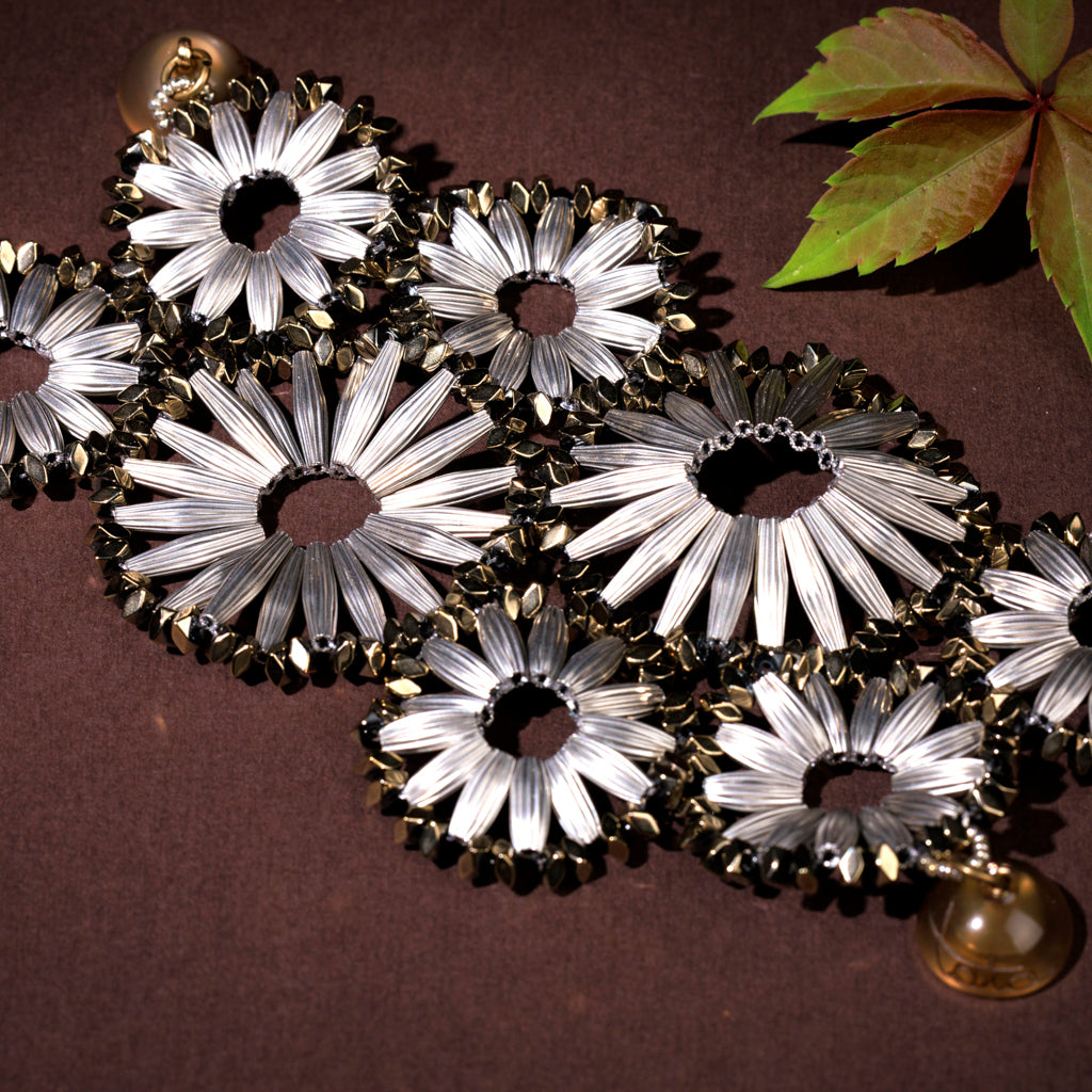 GIRASOLE bracciale argento