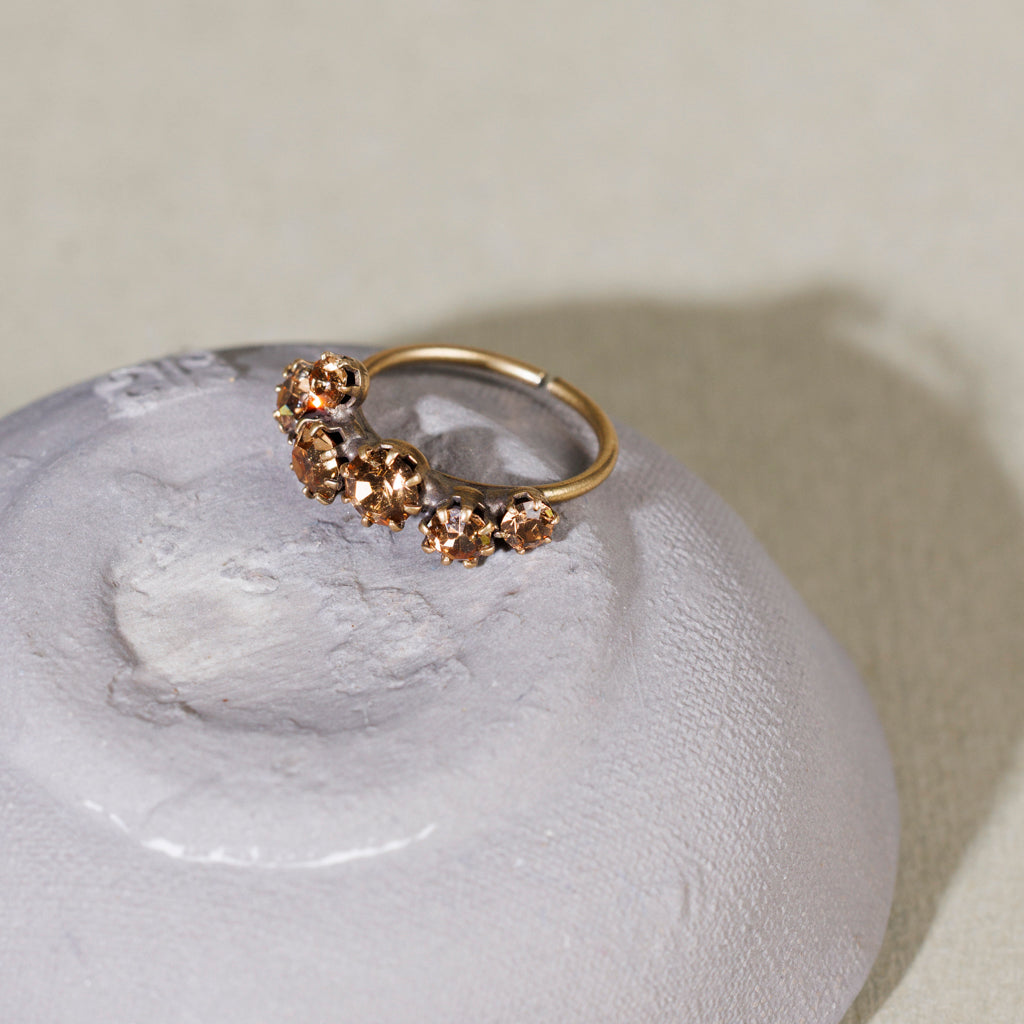 SETA anello AMBRA
