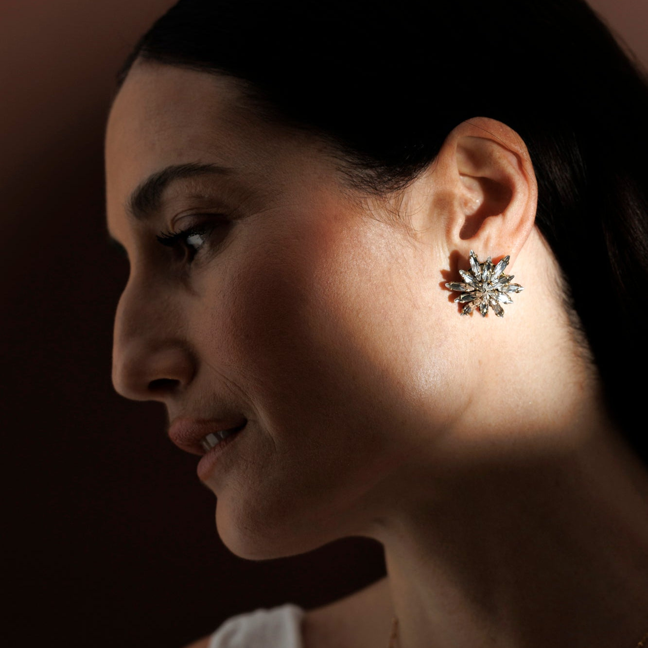 PAVONE crystal earrings