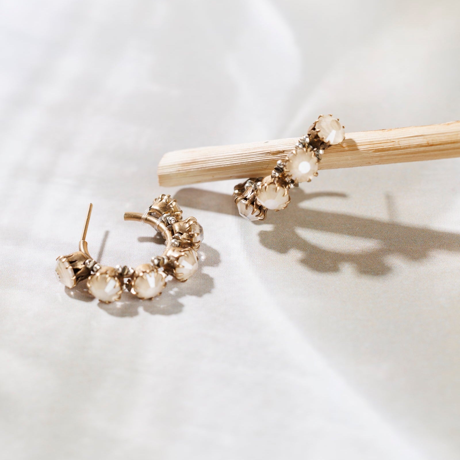 AGO Cream Earrings