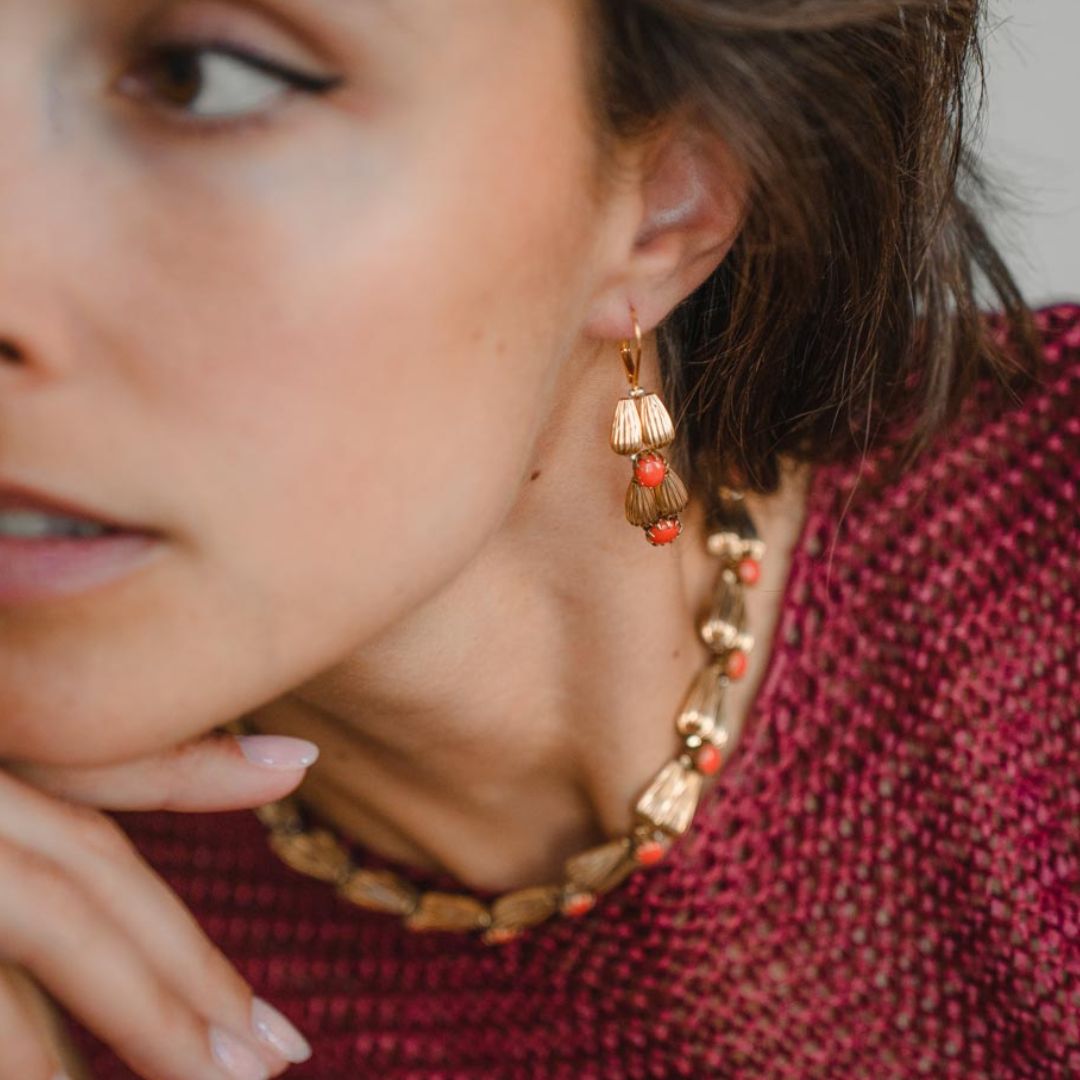 OMBRA orecchini CORALLO