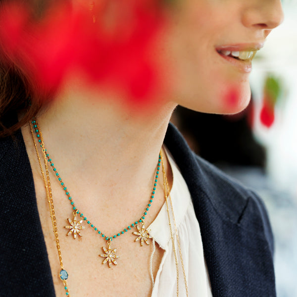 STELLE collana turchese