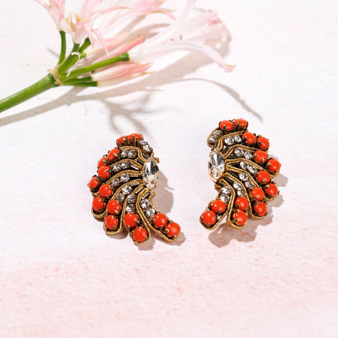 TOSCA orecchini CORALLO