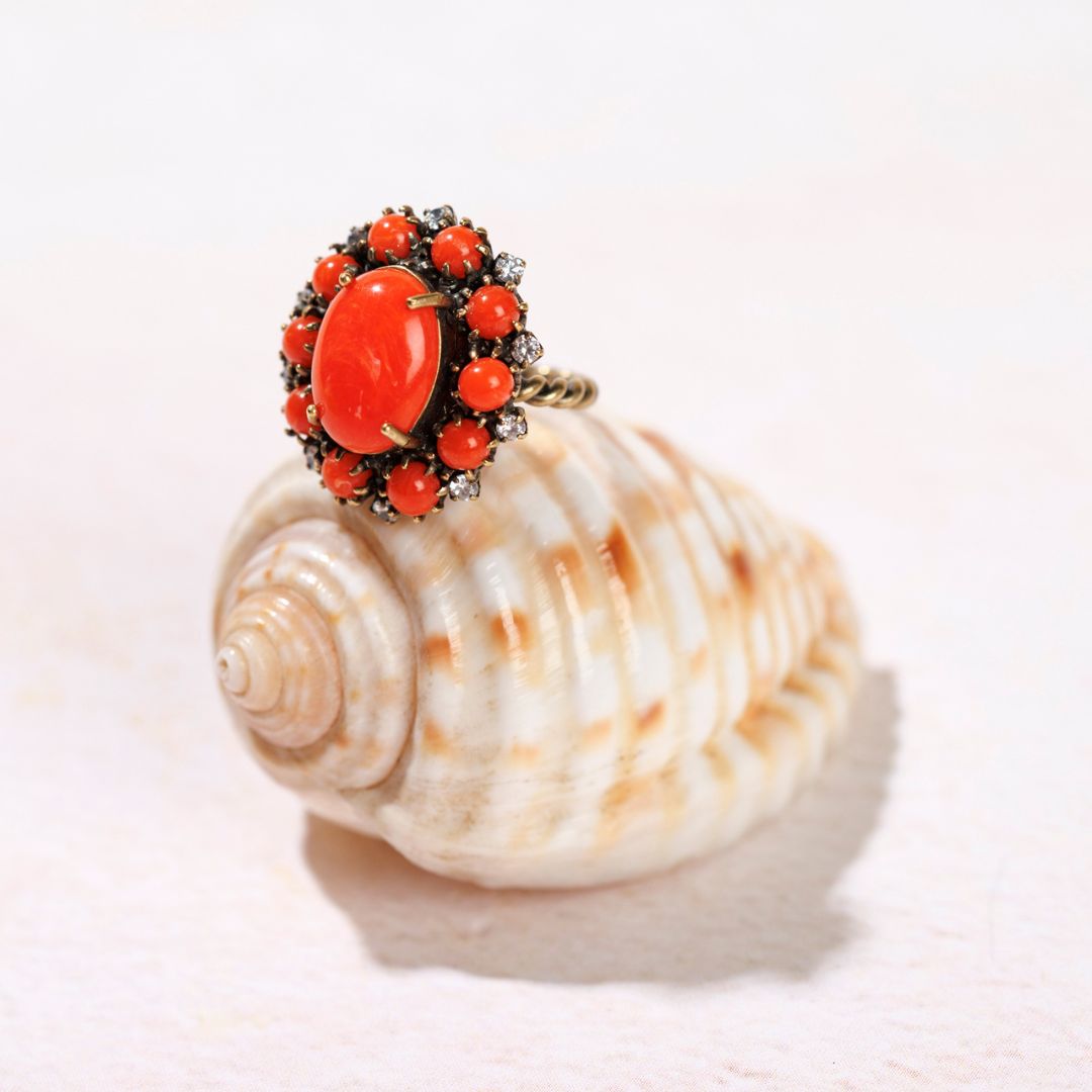 GELSO anello CORALLO