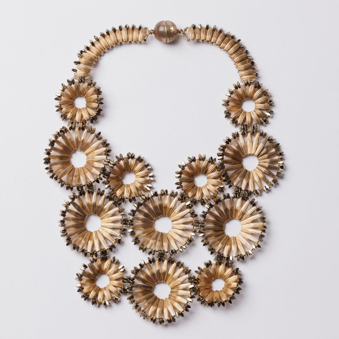 SUNFLOWER gold necklace