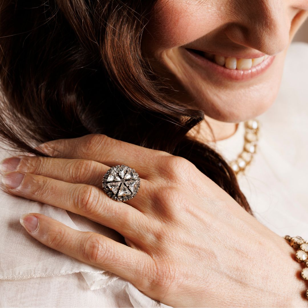 ASIA anello cristallo