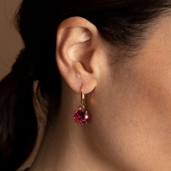 APOLLO raspberry earrings
