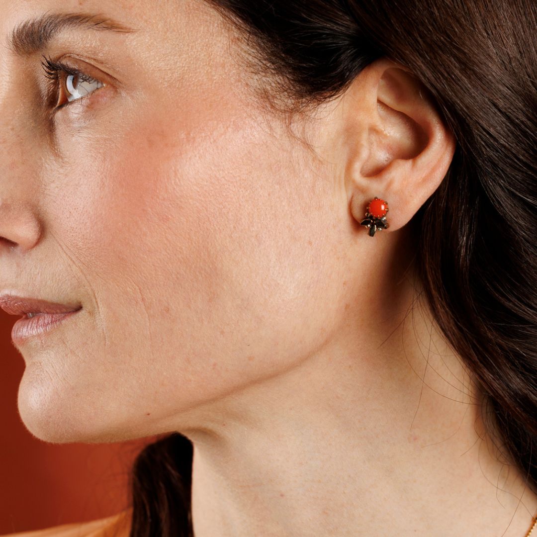 MERLETTO orecchini corallo