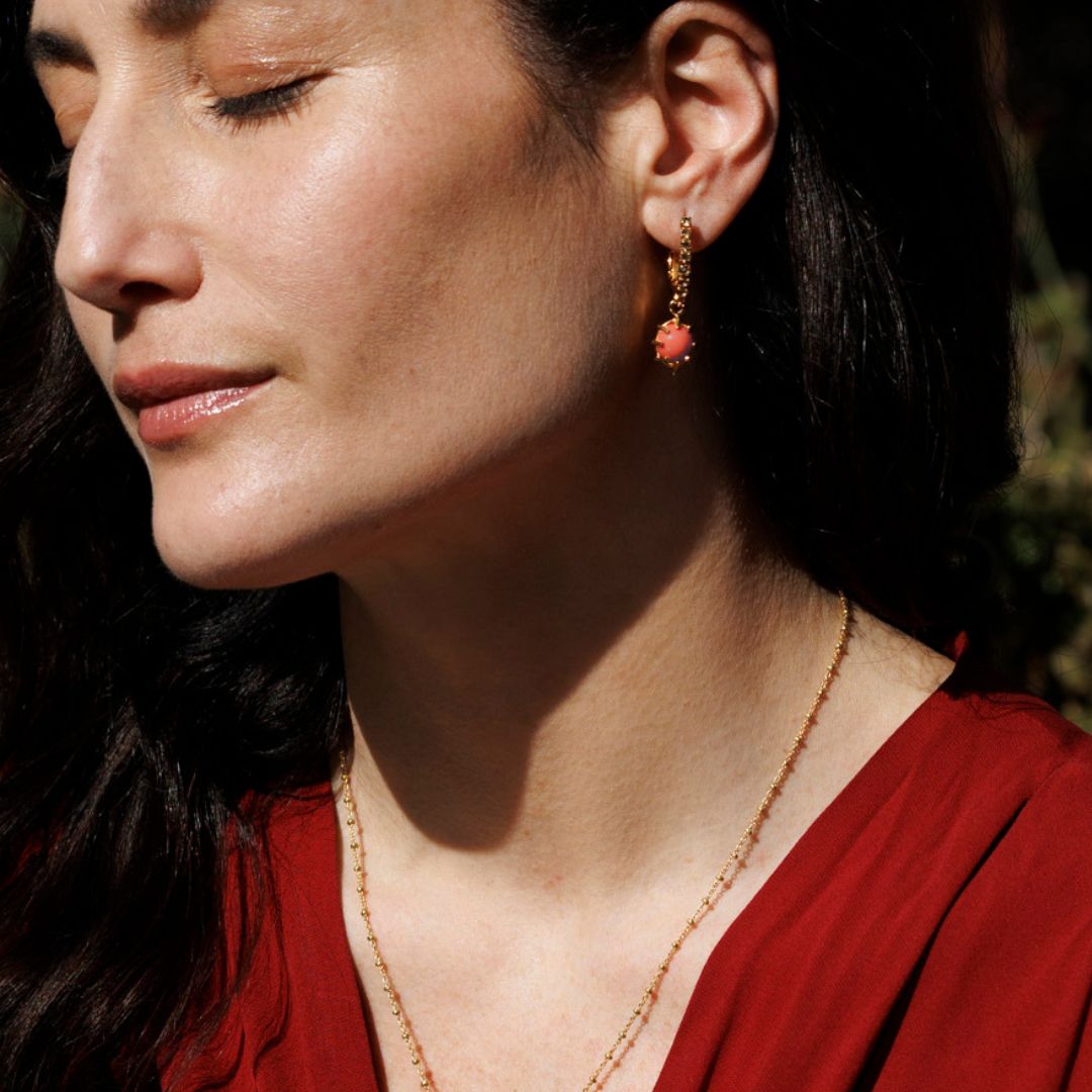 AGAVE orecchini corallo