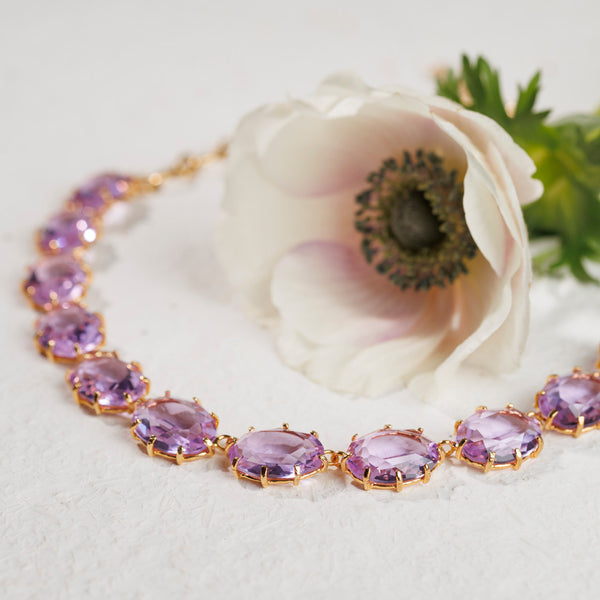 ANITA lilac necklace NEW