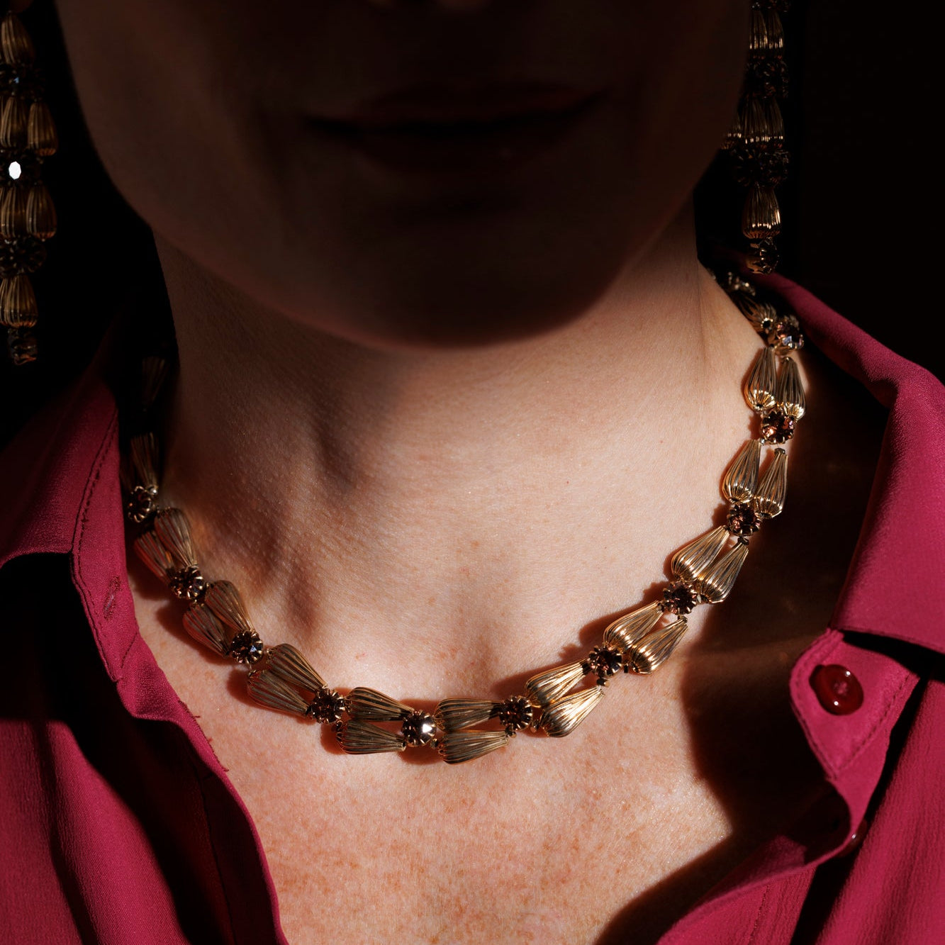 OMBRA collana ORO e AMBRA