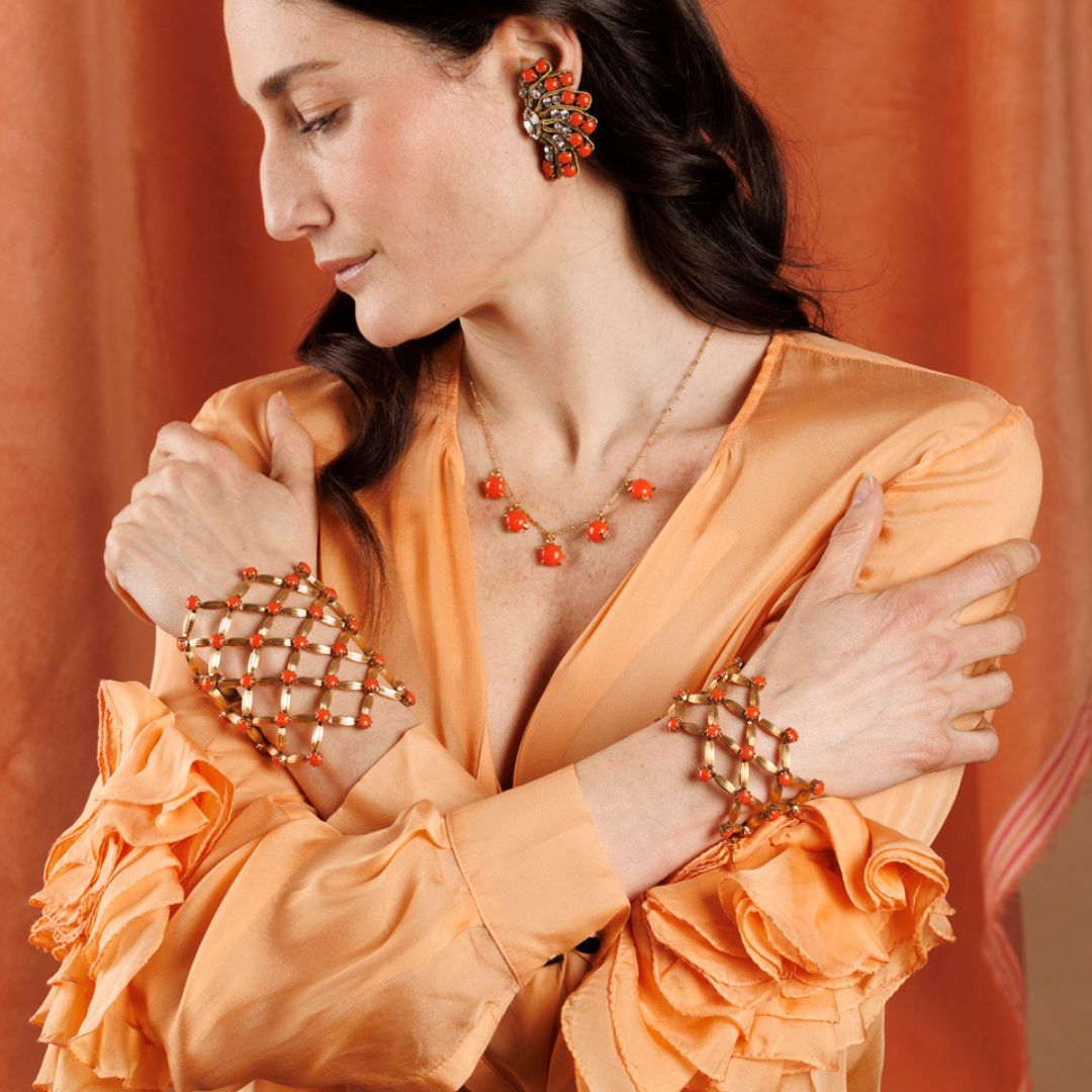 MERIGGIO bracciale - Corallo