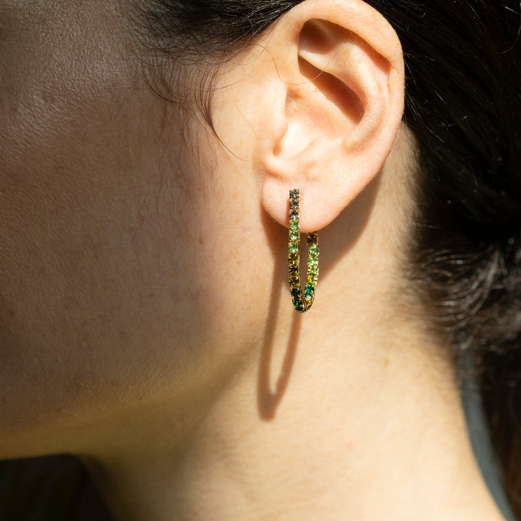MINT green shaded earrings
