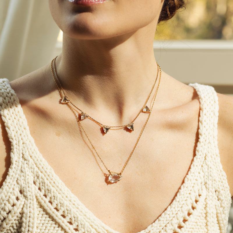 SPINE crystal necklace NEW!