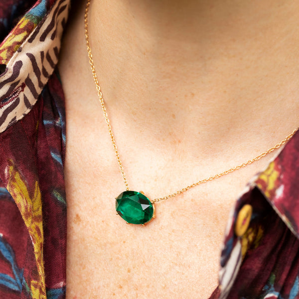 OTTAVIA emerald necklace