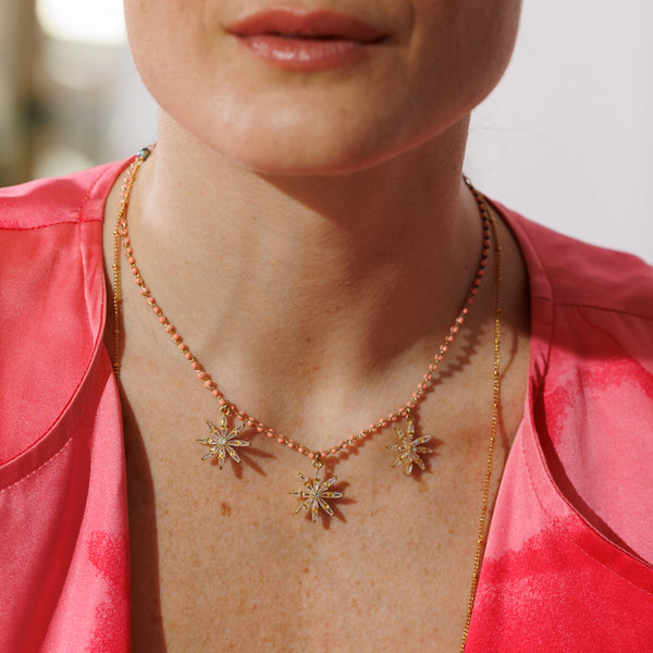 STELLE collana corallo